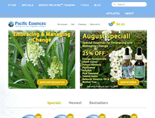 Tablet Screenshot of pacificessences.com